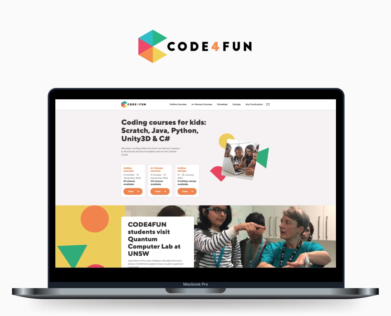 Code4fun - A new Custom WordPress Website by WebKingdom