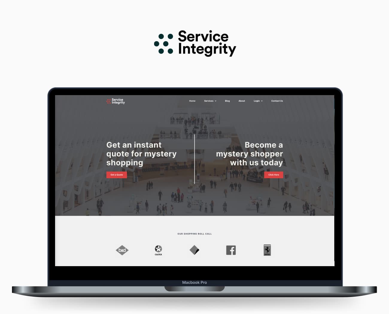 Service Integrity - Custom Build based on the provided web design by WebKingdom