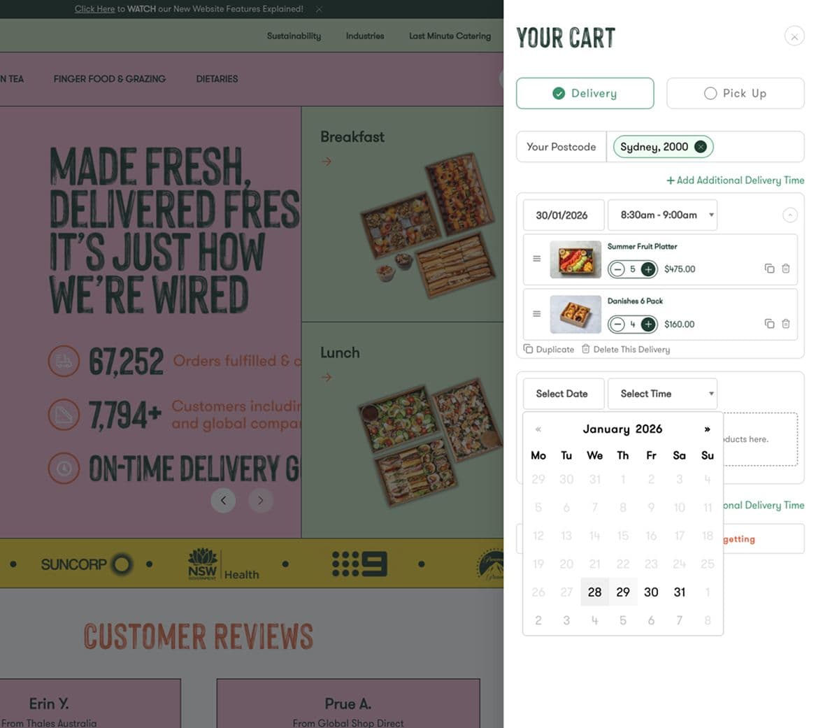 Example of website Pixel-Perfect UI Implementation