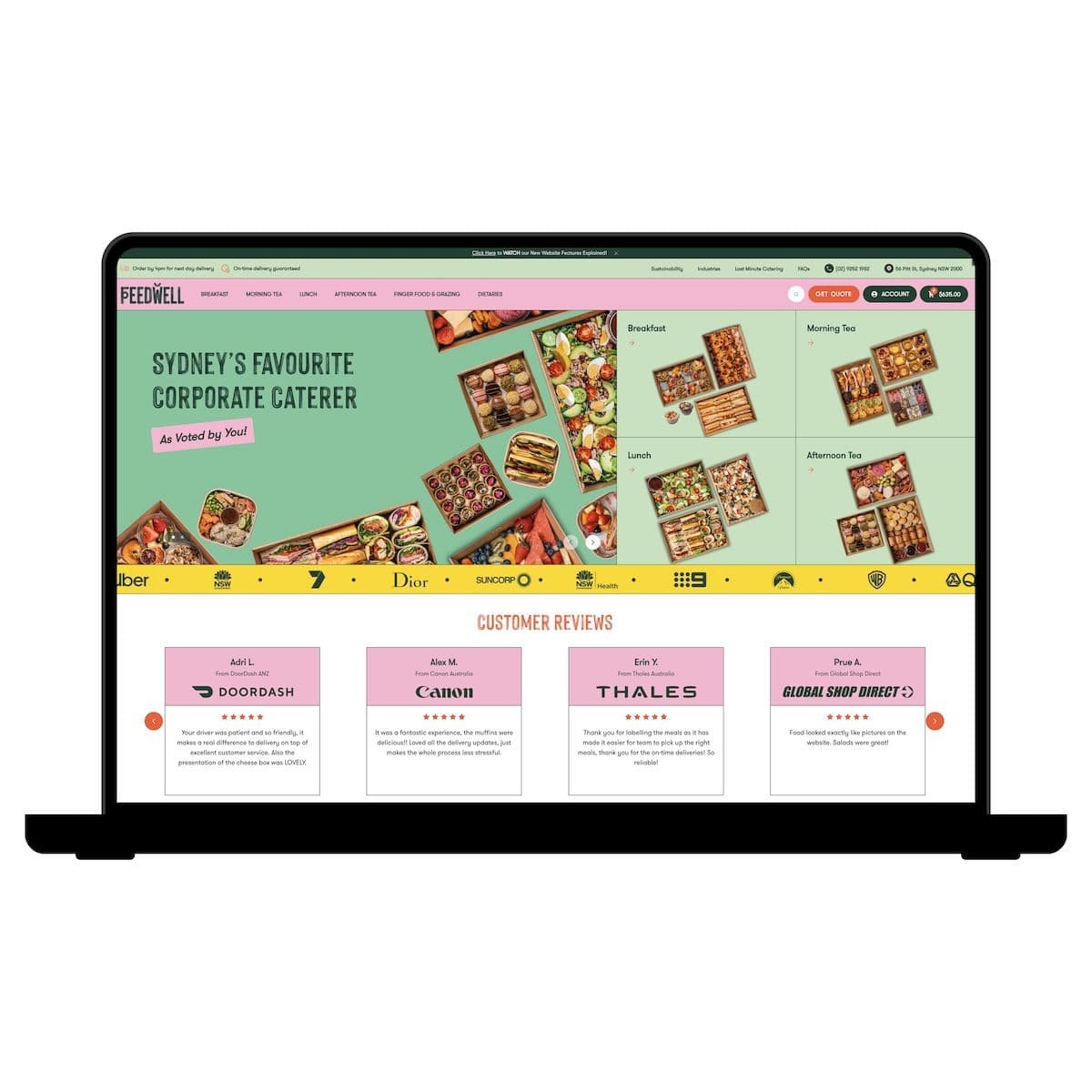 Custom Build eCommerce Website for Feedwell