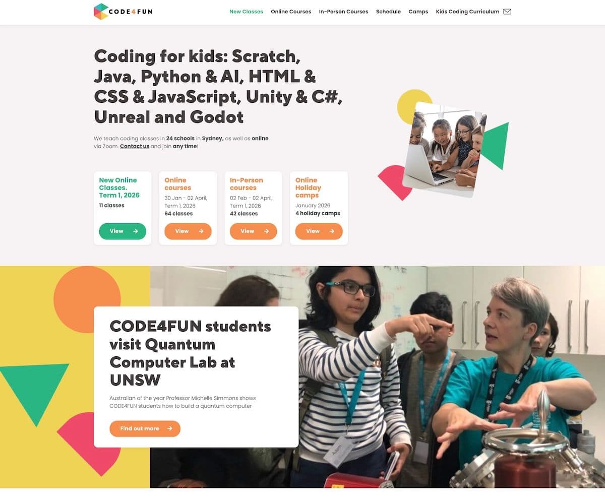 Custom WordPress Website for CODE4FUN